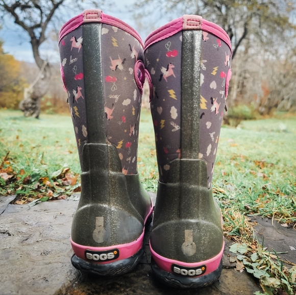 GUC Bogs Classic Pegasus Girls Boots Big Kid Size 2 - Picture 2 of 9